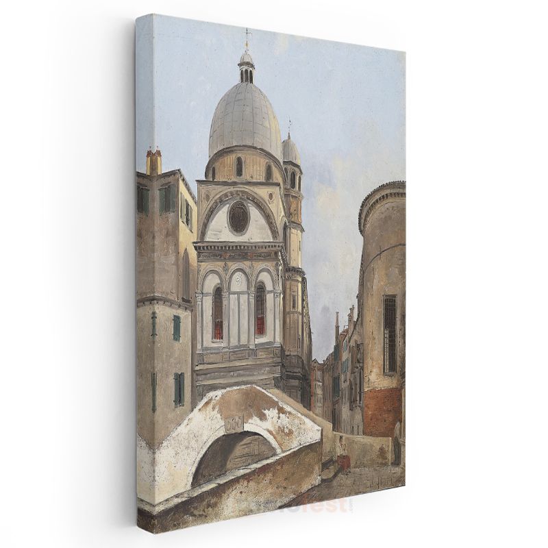 Canaletto - Venedik Kilisesi Kanvas Tablo