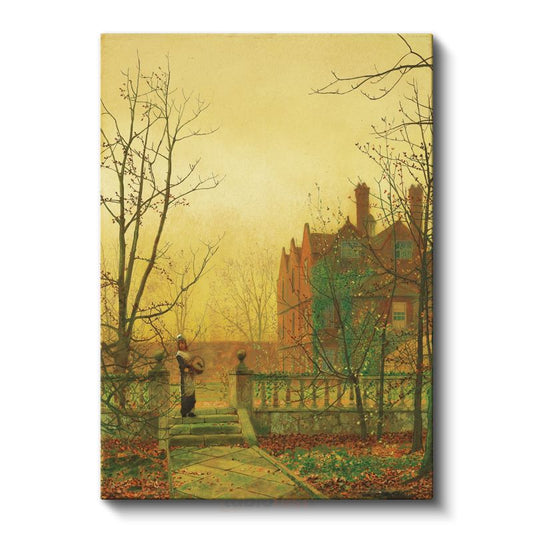 John Atkinson Grimshaw - Bahçe Kapısı Kanvas Tablo