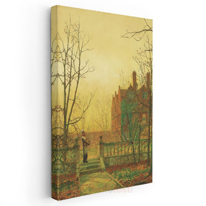John Atkinson Grimshaw - Bahçe Kapısı Kanvas Tablo