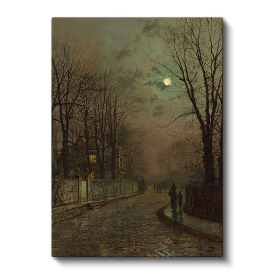 John Atkinson Grimshaw - Mehtaplı Gece Kanvas Tablo