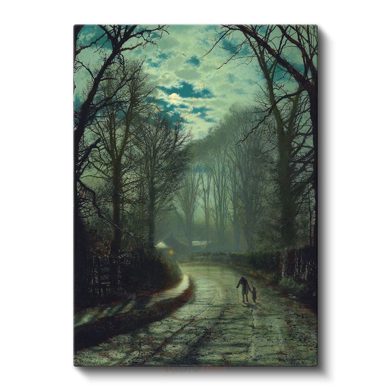 John Atkinson Grimshaw - Sisli Akşam Kanvas Tablo
