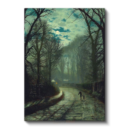 John Atkinson Grimshaw - Sisli Akşam Kanvas Tablo