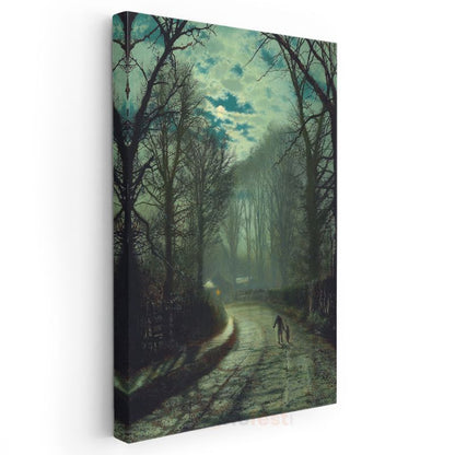 John Atkinson Grimshaw - Sisli Akşam Kanvas Tablo