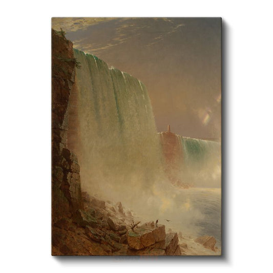 Frederic Edwin Church - Niagara Şelalesi Kanvas Tablo