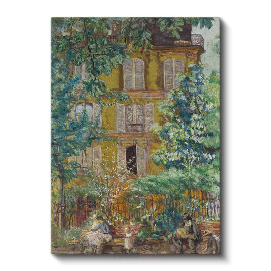 Edouard Vuillard - Sarı Ev ve Bahçe Kanvas Tablo