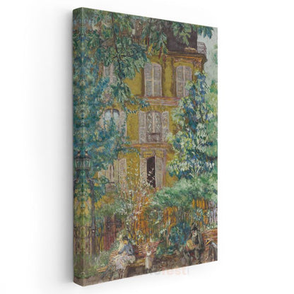 Edouard Vuillard - Sarı Ev ve Bahçe Kanvas Tablo