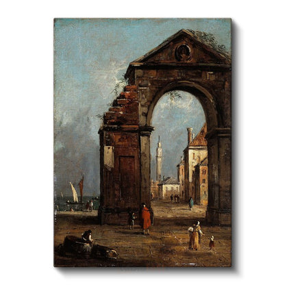 Francesco Guardi - Venedik Kemeri Kanvas Tablo
