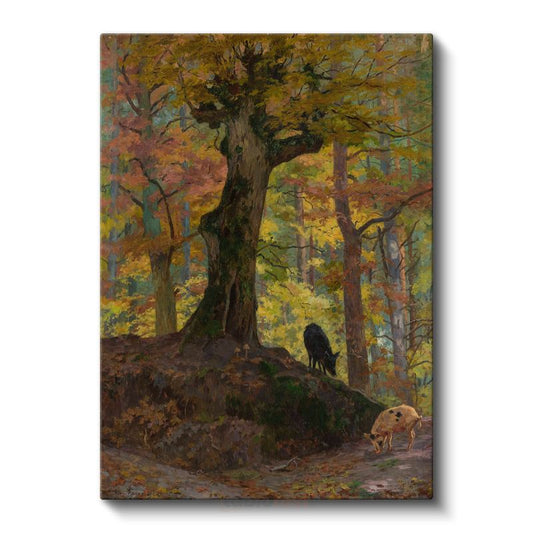 Ivan Shishkin - Sonbahar Ormanı Kanvas Tablo