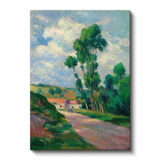 Maximilien Luce - Kırsal Yol Kanvas Tablo