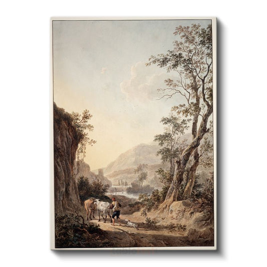 Claude Lorrain - Pastoral Manzara Kanvas Tablo