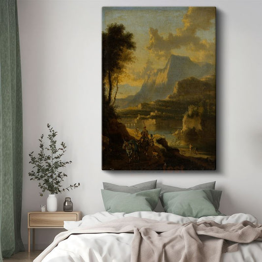 Claude Lorrain - Altın Işıklı Vadi Kanvas Tablo
