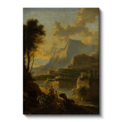 Claude Lorrain - Altın Işıklı Vadi Kanvas Tablo