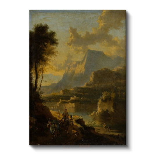 Claude Lorrain - Altın Işıklı Vadi Kanvas Tablo