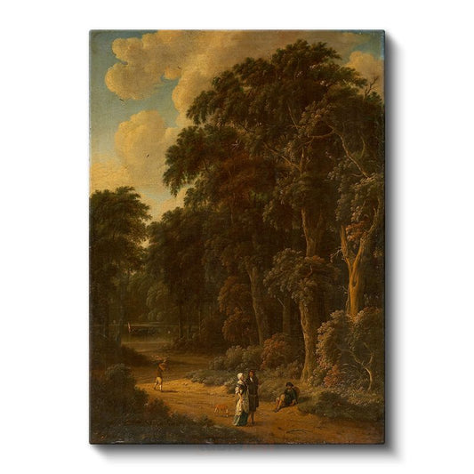 Meindert Hobbema - Orman Yolu Kanvas Tablo