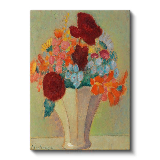 Odilon Redon - Renkli Çiçekler Kanvas Tablo