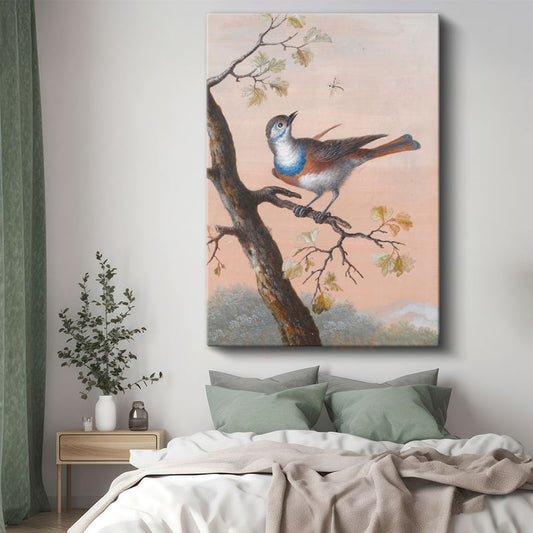 John James Audubon - Mavi Göğüslü Kuş Kanvas Tablo