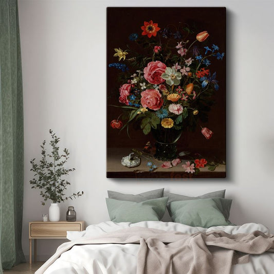 Jan Davidsz de Heem - Çiçek Buketi Kanvas Tablo