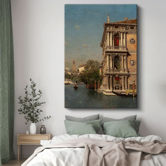 Canaletto - Venedik Kanalı Kanvas Tablo