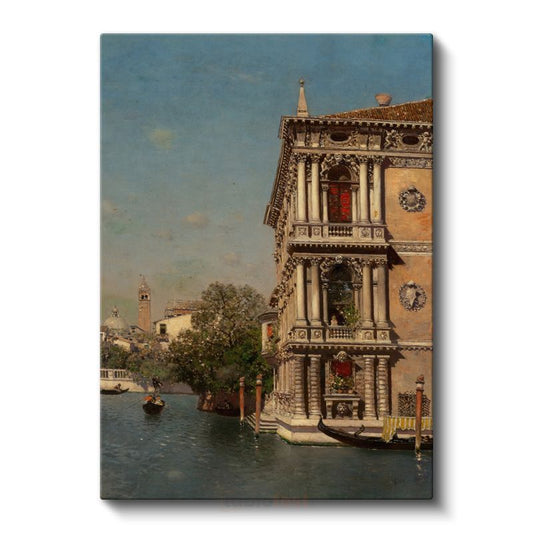 Canaletto - Venedik Kanalı Kanvas Tablo