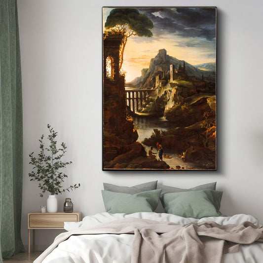 Claude Lorrain - Antik Manzara Kanvas Tablo