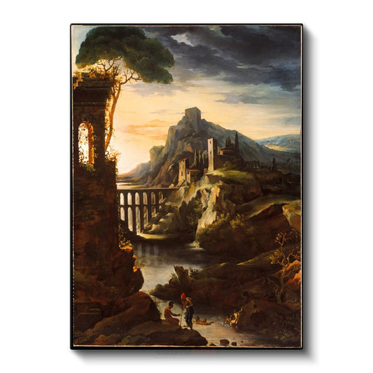 Claude Lorrain - Antik Manzara Kanvas Tablo
