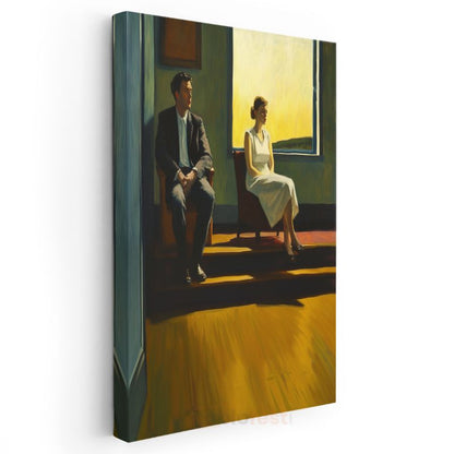 Edward Hopper - Excursion into Philosophy Kanvas Tablo