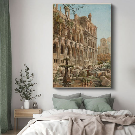Richard Parkes Bonington - Roma Harabeleri Kanvas Tablo