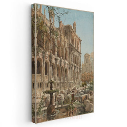 Richard Parkes Bonington - Roma Harabeleri Kanvas Tablo