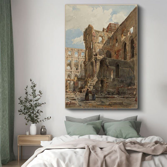 Richard Parkes Bonington - Hotel de Ville Kanvas Tablo
