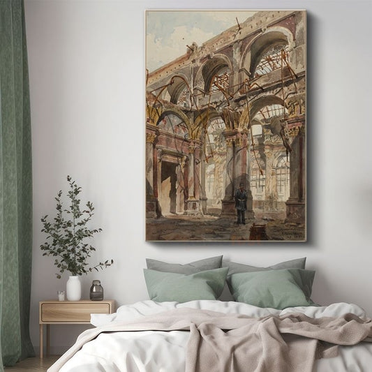 Richard Parkes Bonington - Katedral İçi Kanvas Tablo