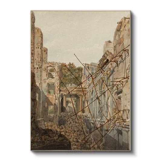 David Roberts - Yıkıntılar Arasında Kanvas Tablo