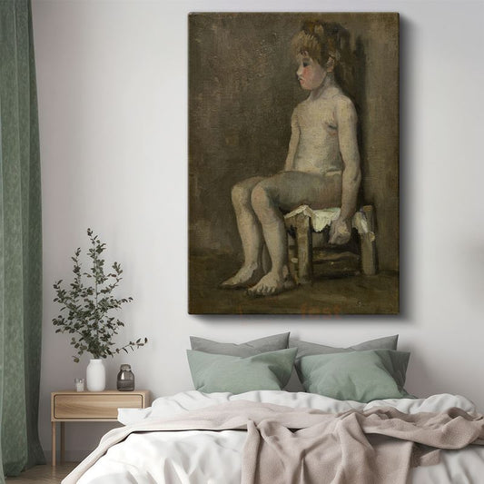 Vincent van Gogh - Sandalyede Oturan Çocuk Kanvas Tablo
