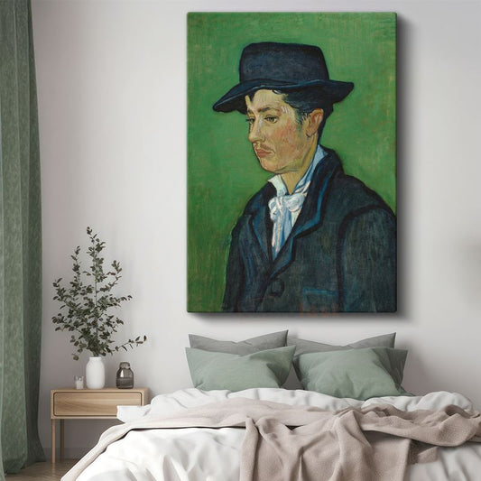 Vincent van Gogh - Şapkalı Armand Roulin Portresi Kanvas Tablo