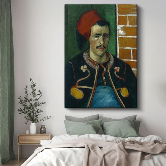Vincent van Gogh - Zuavlı Asker Portresi Kanvas Tablo