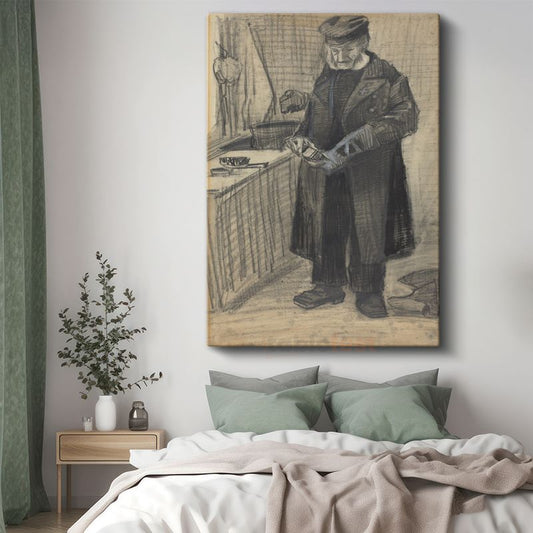 Vincent van Gogh - Mutfaktaki Adam Eskizi Kanvas Tablo