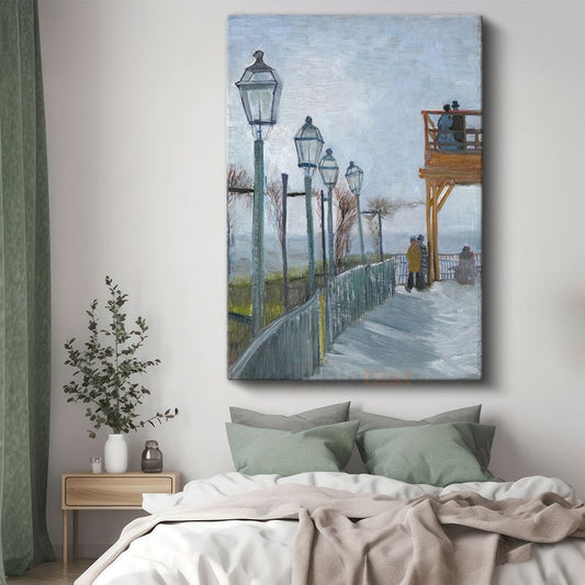 Vincent van Gogh - Montmartre'de Terasta Kanvas Tablo