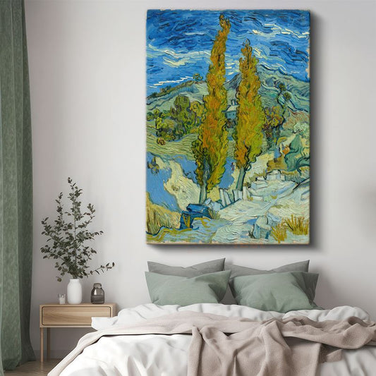 Vincent van Gogh - İki Selvi Ağacı Kanvas Tablo