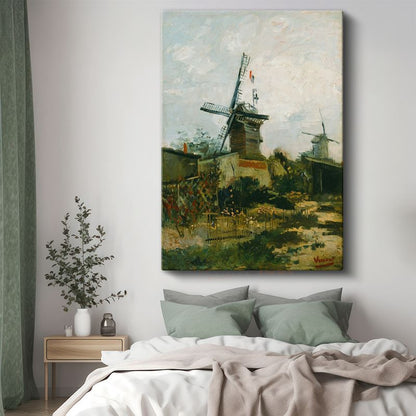 Vincent van Gogh - Montmartre'deki Yel Değirmenleri Kanvas Tablo