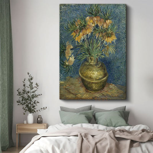 Vincent van Gogh - Vazoda Ters Lale Kanvas Tablo