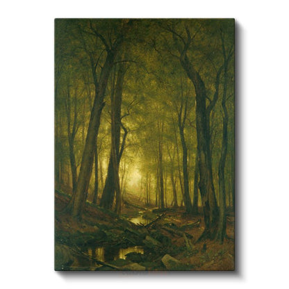 Albert Bierstadt - Orman Işığı Kanvas Tablo
