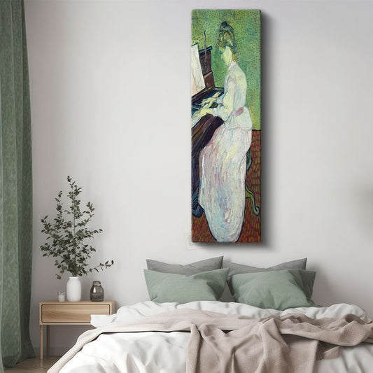Vincent van Gogh - Piyano Çalan Kadın Kanvas Tablo