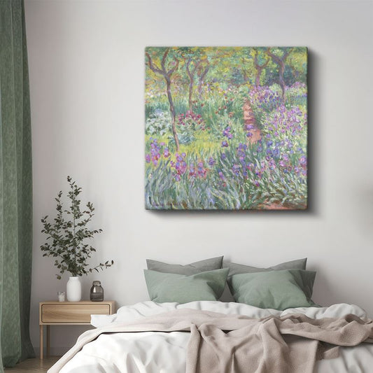 Claude Monet - Giverny Bahçesi Kanvas Tablo