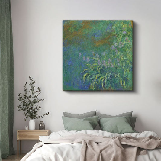 Claude Monet - Nilüferler ve İris Kanvas Tablo