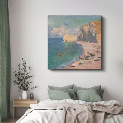 Claude Monet - Étretat Kayalıkları Kanvas Tablo