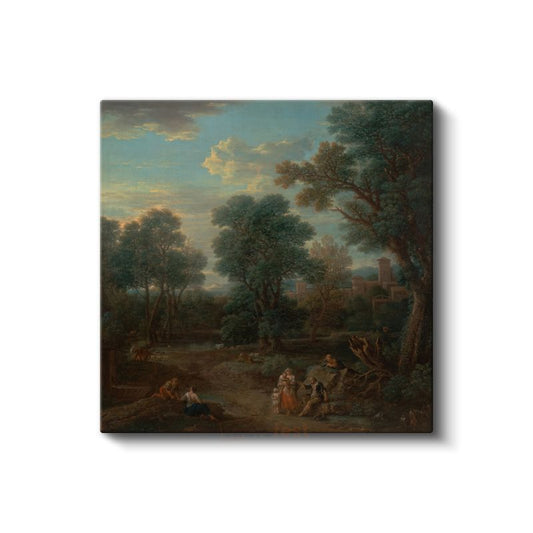 Claude Lorrain - Pastoral Manzara Kanvas Tablo