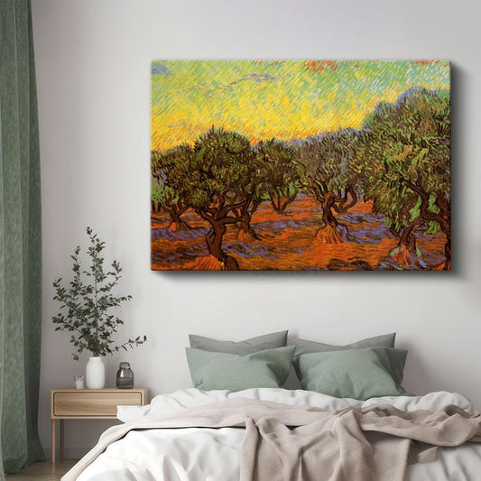 Vincent van Gogh - Zeytin Ağaçları Kanvas Tablo