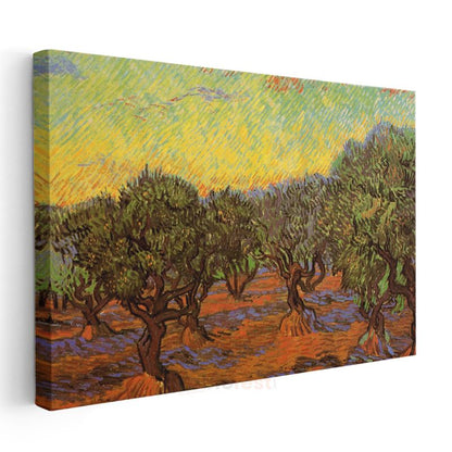 Vincent van Gogh - Zeytin Ağaçları Kanvas Tablo