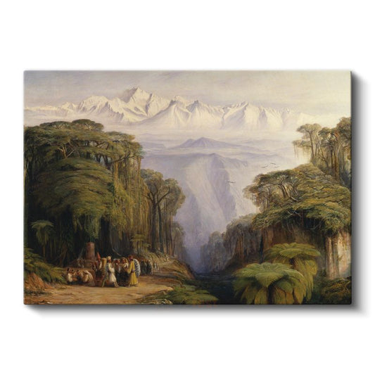 Edward Lear - Himalayalar Kanvas Tablo