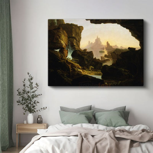 Thomas Cole - Mağaradan Görünüm Kanvas Tablo