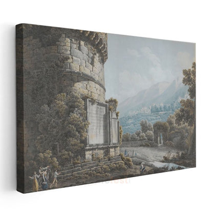 Giovanni Battista Piranesi - Roma Kalıntıları Kanvas Tablo